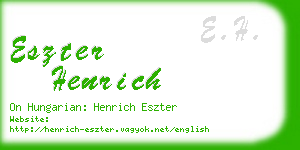 eszter henrich business card